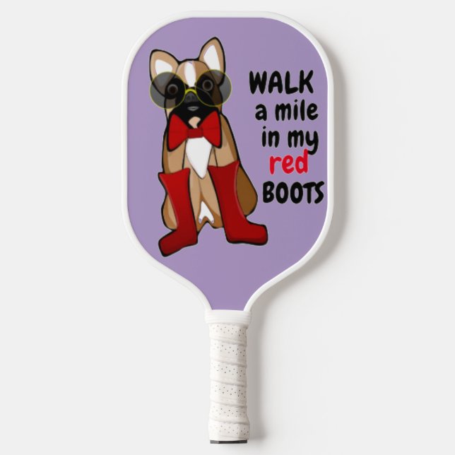 Funny Saying French Bulldog with Glasses  Pickleball Schläger (Vorderseite)