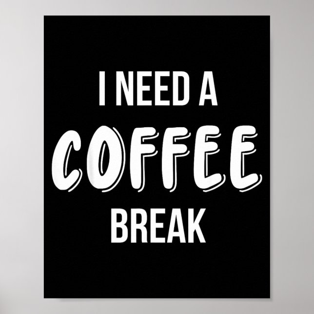 Funny Saying Quote Coffee Women Coffee Lover Coffe Poster (Vorne)