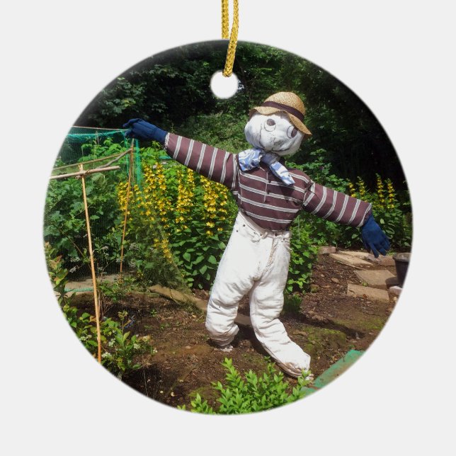 Funny scarecrow keramik ornament (Vorne)
