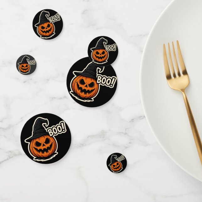  Funny & Scary Halloween Sticker  Konfetti (Gruppe)