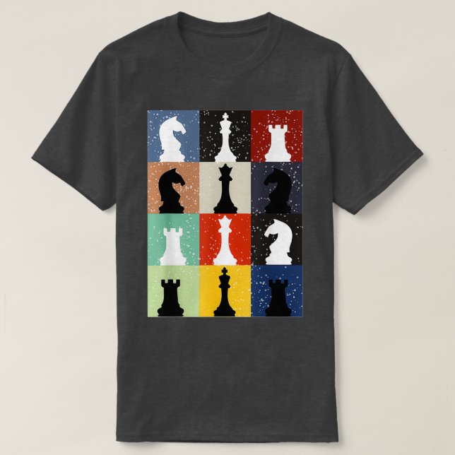 Funny Schach Board Game Spaß Set Player Schach  T-Shirt (Design vorne)