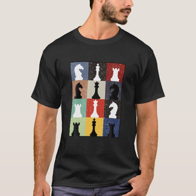 Funny Schach Board T-Shirt Game Spaß Set Player Sc (Vorderseite)
