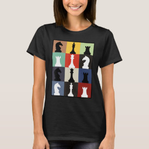 Funny Schach Board T-Shirt Game Spaß Set Player Sc