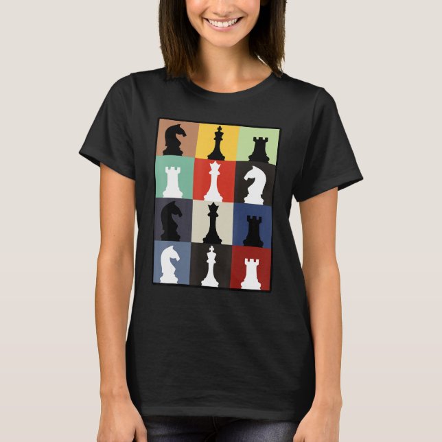 Funny Schach Board T-Shirt Game Spaß Set Player Sc (Vorderseite)