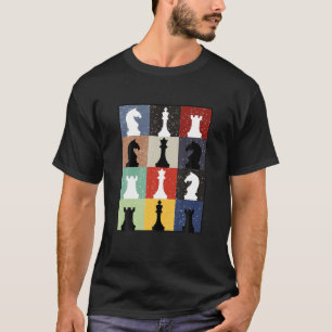 Funny Schach Board T-Shirt Game Spaß Set Player Sc