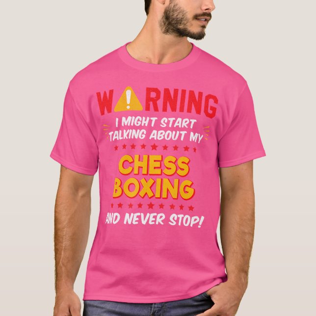 Funny Schach Boxing Boxer Joke T-Shirt (Vorderseite)