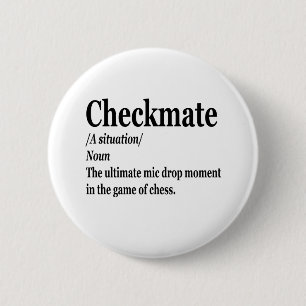 Funny Schach Checkmate Definition Schach Lover Button