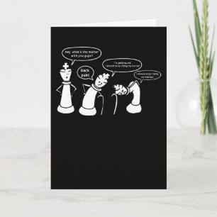 Funny Schach Figuren Karte