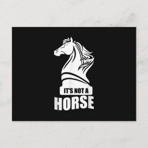 Funny Schach sein nicht ein Pferd Ritter Piece Pla Postkarte