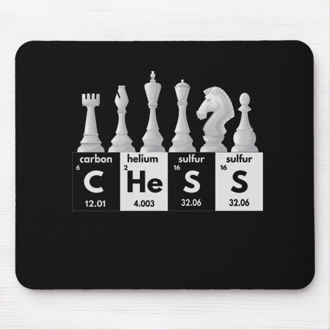 Funny Schach Spieler Spiel Board Periodisches Tisc Mousepad (Vorne)