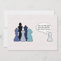 Funny Schach Stücke Postkarte