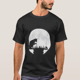 Funny Schachbrett Katze Maus Schach Spielen Mond G T-Shirt