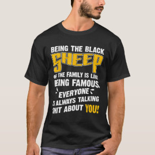 Funny Schafe Shirt Das schwarze Schaf der Familie 
