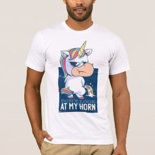 FUNNY schauen Sie nicht auf meine Horn Mens Unicor T-Shirt