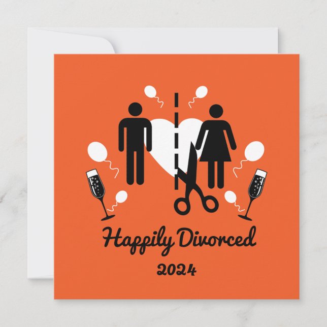 Funny Scheidung Beileid Geschenke Karte (Vorderseite)
