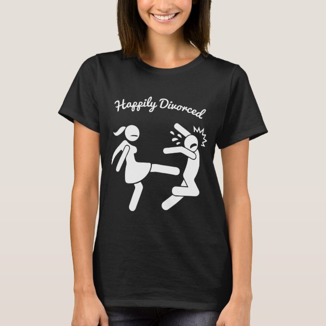Funny Scheidung Beileid Geschenke T-Shirt (Vorderseite)