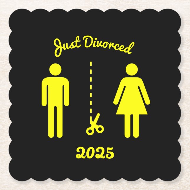 Funny Scheidung Beileid Party Untersetzer (Vorderseite)