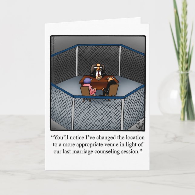 Funny Scheidung Spaß Grußkarte Karte (Vorderseite)