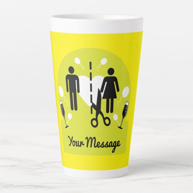 Funny Scheidung Survivor Beileid Milchtasse (Vorderseite)