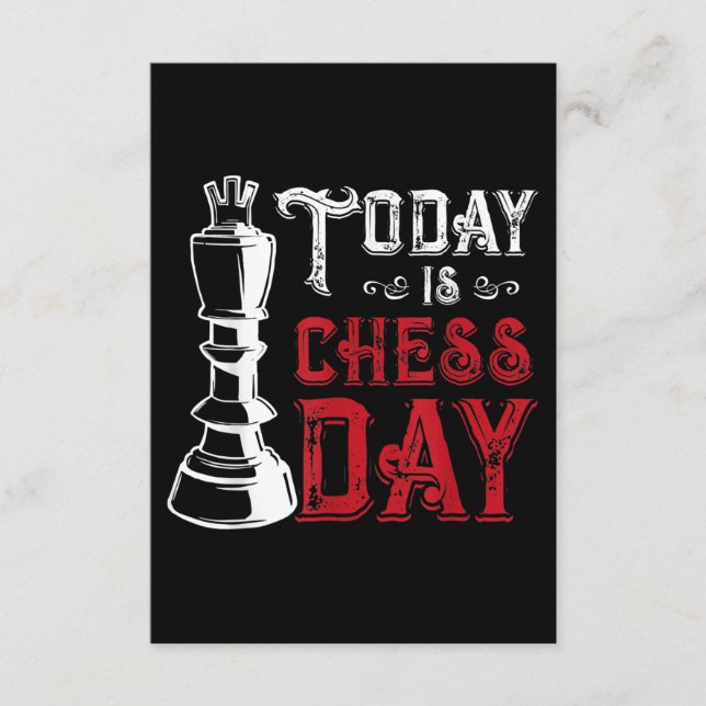 Funny Schess King Casting Design Begleitkarte (Vorderseite)