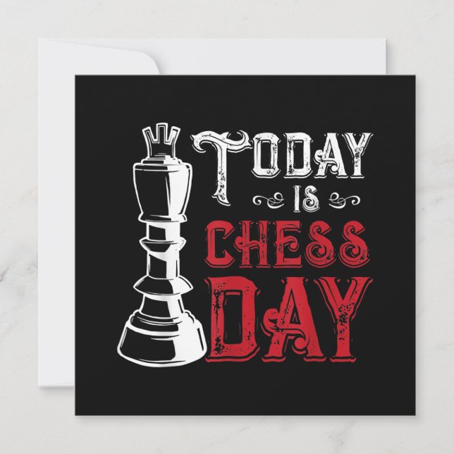 Funny Schess King Casting Design Einladung (Vorderseite)