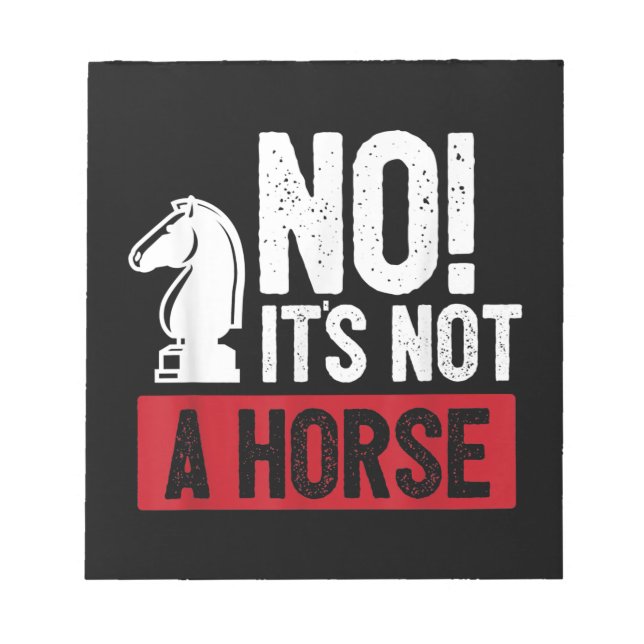 Funny Schess King Casting Design Notizblock (Vorderseite)