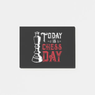 Funny Schess King Casting Design Post-it Klebezettel