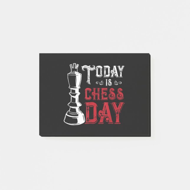 Funny Schess King Casting Design Post-it Klebezettel (Vorderseite)