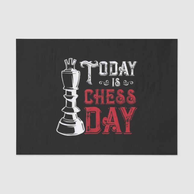 Funny Schess King Casting Design Seidenpapier (Vorderseite)