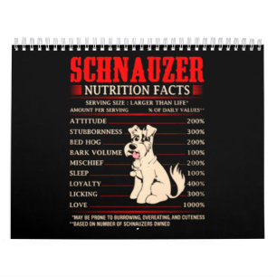 Funny Schnauzer Schnauzer - Fakten Kalender