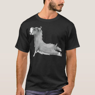 Funny Schnauzer Yoga Niedlicher Hund T-Shirt