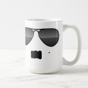 Funny Schnurrbart Brille niedlich Gangster Tasse