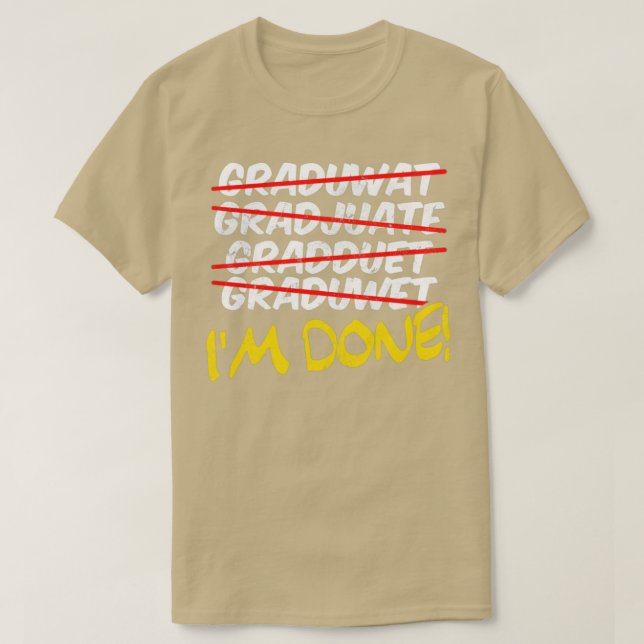 Funny School Abschluss T-Shirt (Design vorne)