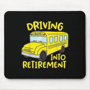 Funny School Bus Fahrer Rückgabe Geschenk Shirt Mousepad