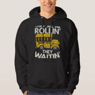 Funny School Bus Fahrer sehen sie mich Rollin sie Hoodie