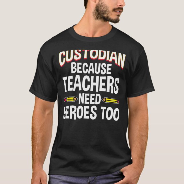 Funny School Custodian Design for Men Women Janito T-Shirt (Vorderseite)