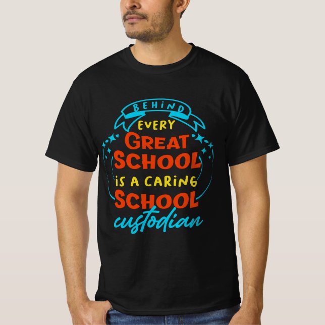 Funny School Custodian  T-Shirt (Vorderseite)
