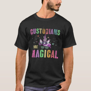 Funny School Custodians sind magisch Ich bin Unico T-Shirt