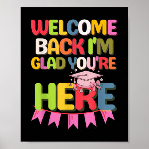 Funny School Willkommen zurück im Glad Youre hier Poster