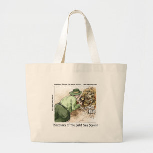 Funny Schulden Sea Scrolls Jumbo Stoffbeutel
