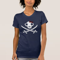 Funny Schwarz-weiß Jolly Kitty Pirate Skull Bones