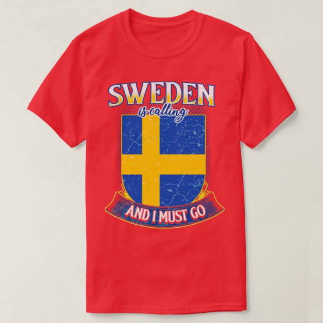 Funny Schweden T-Shirt (Design vorne)