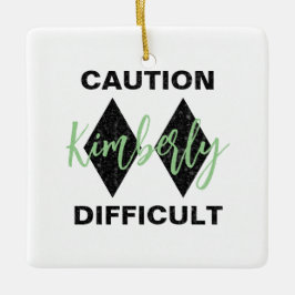 Funny Schwieriges Double Black Diamond Keramikornament