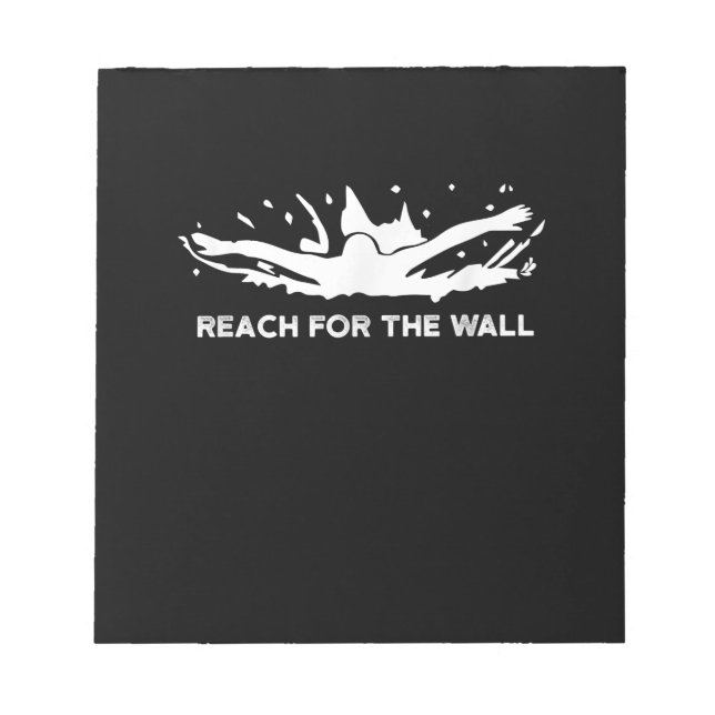 Funny Schwimmen Geschenk Schwimmer Sport Schwimmer Notizblock (Vorderseite)