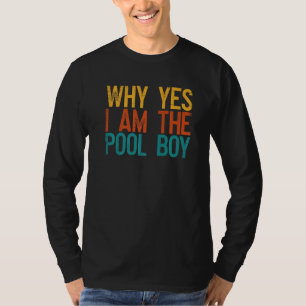 Funny schwimmen Schwimmer Warum ja bin ich der Poo T-Shirt