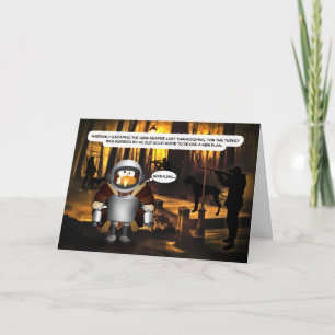 Funny Sci-Fi Drehung über Tom die Türkei Teil 2 Feiertagskarte