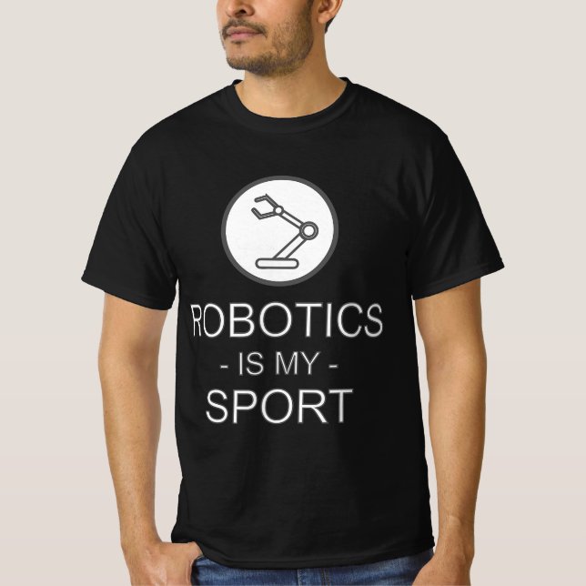 Funny Science Coding Coder Robotics Is My Sport Sa T-Shirt (Vorderseite)