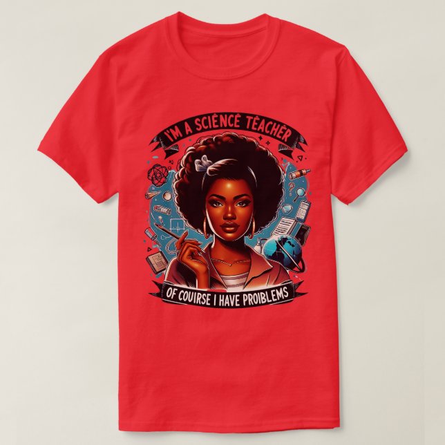 FUNNY SCIENCE GEEK BIOLOGY CHEMISTRY SPACE SPASS T T-Shirt (Design vorne)