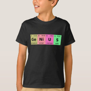 Funny Science Genius Periodische Tabelle der Eleme T-Shirt