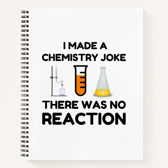 Funny Science lover Chemie Witz Notizbuch (Vorderseite)